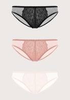 HSIA Front Floral Lace Bikini Underwear 3 Pack - HSIA