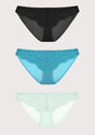 HSIA Sunflower Exquisite Lace Bikini Panties 3 Pack - HSIA