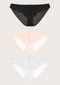HSIA Sunflower Exquisite Lace Bikini Panties 3 Pack - HSIA