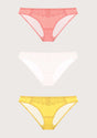 HSIA Plaid Lace Bikini Panties 3 Pack - HSIA
