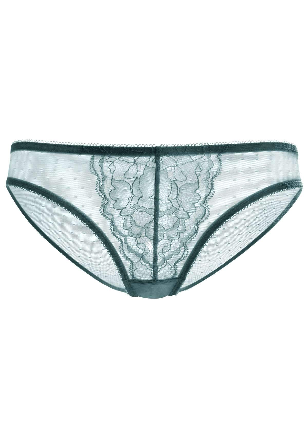 Enchante Lace Balsam Blue Bikini Underwear - HSIA