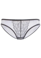 Enchante Lace Light Gray Bikini Underwear - HSIA