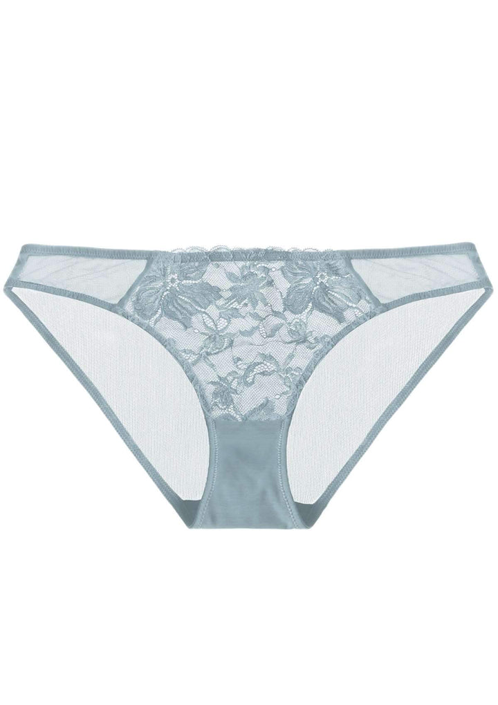 HSIA HSIA Breathable Sexy Lace Pewter Blue Bikini Underwear S / Pewter Blue