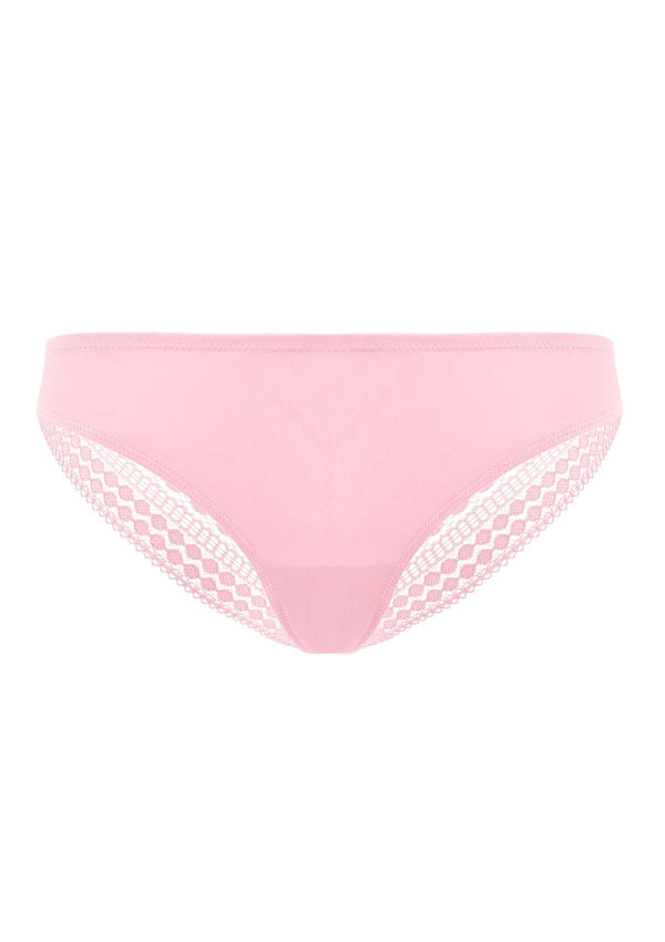 HSIA HSIA Polka Dot Super Soft Pink Lace Back Cheeky Underwear Pink / S