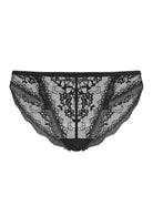 HSIA Floral Bridal Lace Back Black Bikini Underwear - HSIA