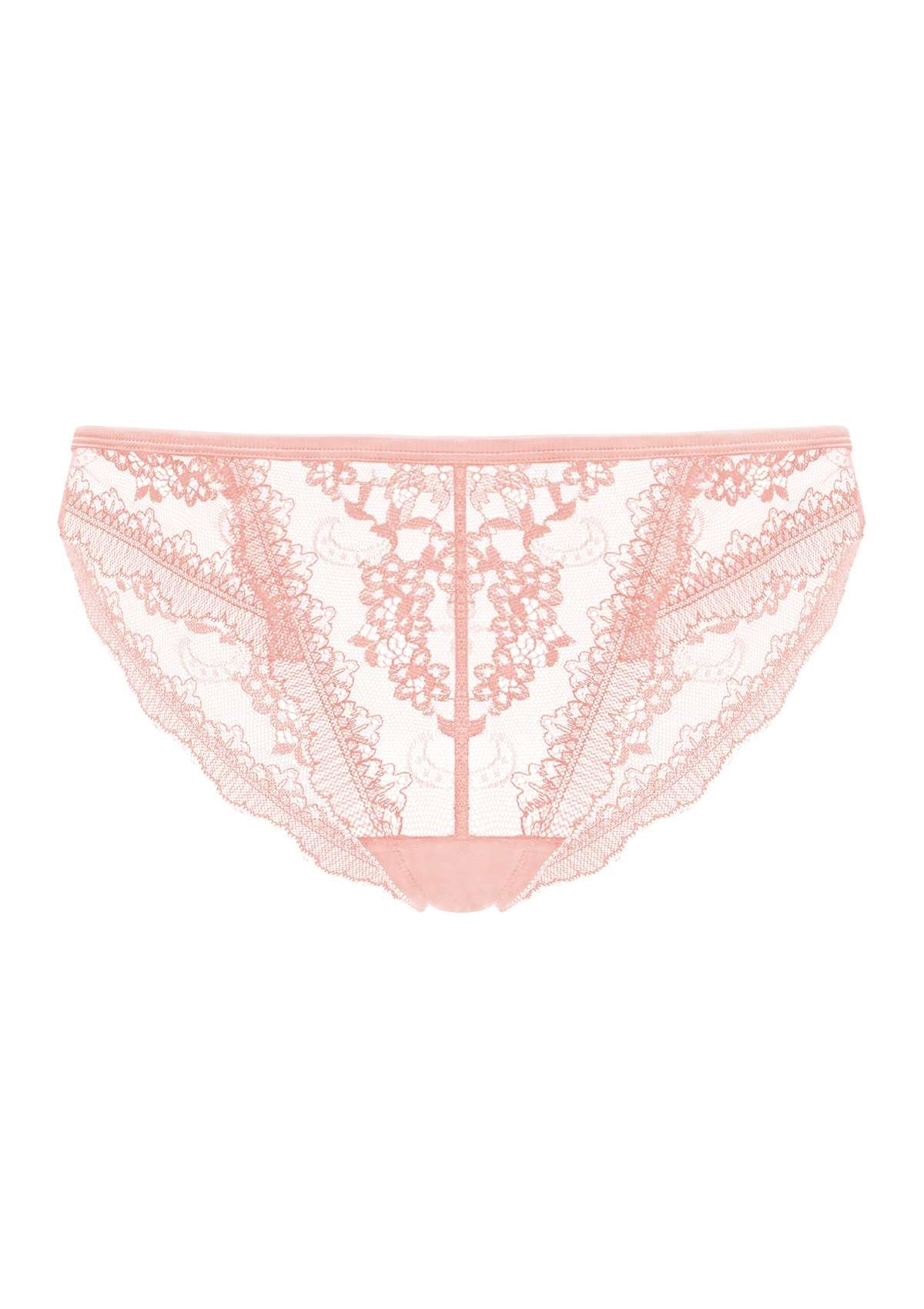HSIA Floral Bridal Lace Back Bikini Underwear - HSIA