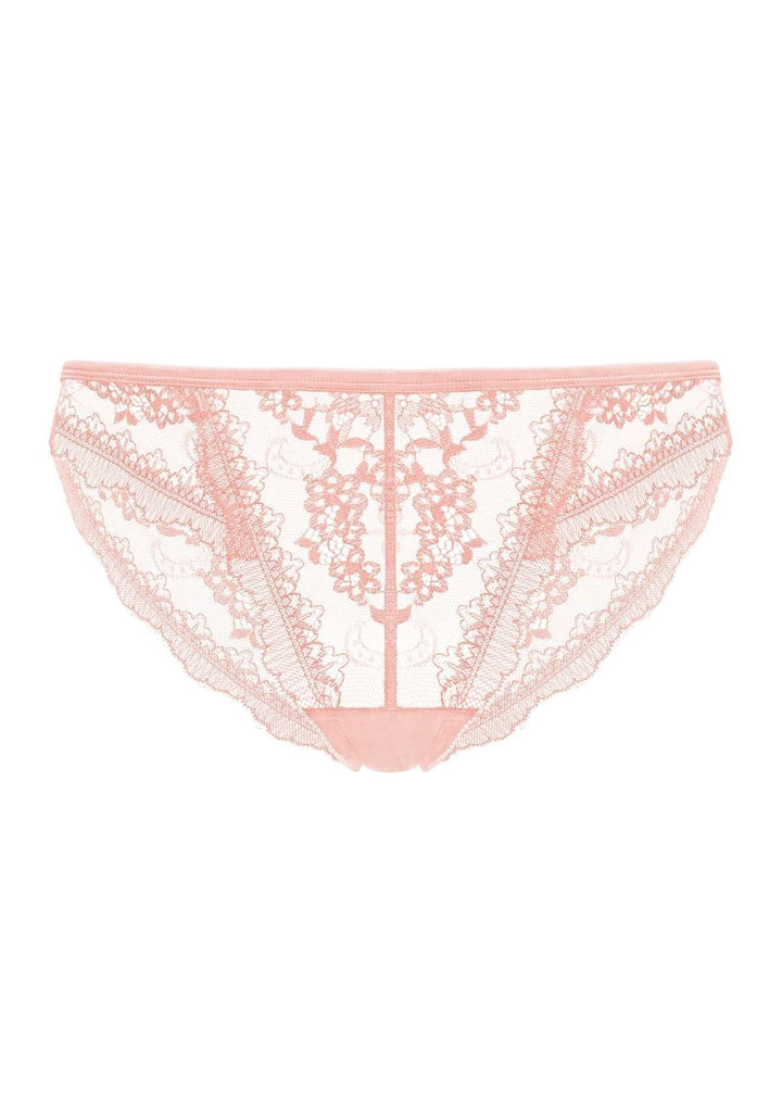 HSIA HSIA Floral Bridal Lace Back Pink Cheeky Underwear Pink / S