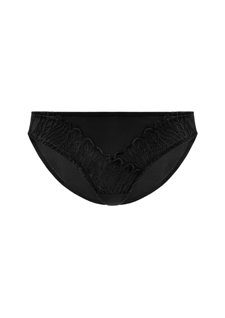 HSIA HSIA Iliad Leaf Lace Trim Hipster Underwear M / Black