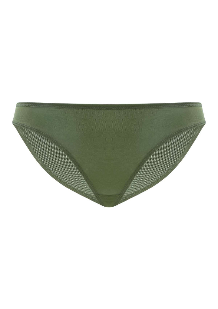 HSIA HSIA Smooth Sheer Mesh Bikini Underwear S / Dark Green