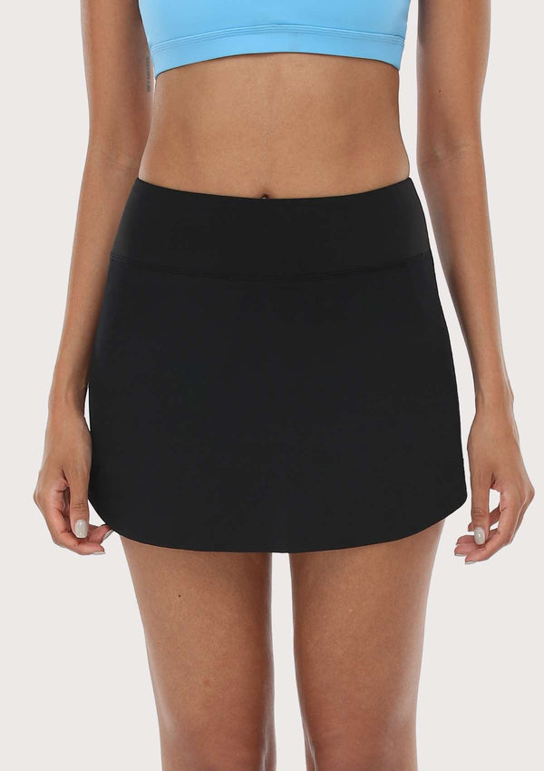 HSIA SONGFUL Agile High Waisted Tennis Sports Skirt XS / Black