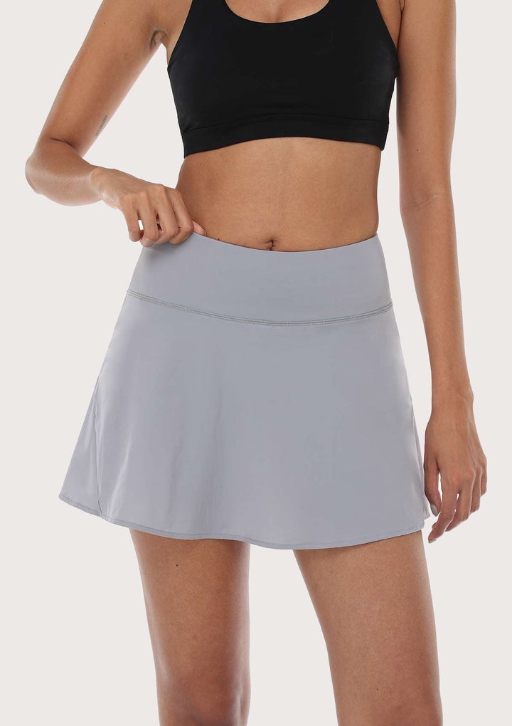 HSIA SONGFUL Speed and Free High Rise Sports Skirt XS / Grey