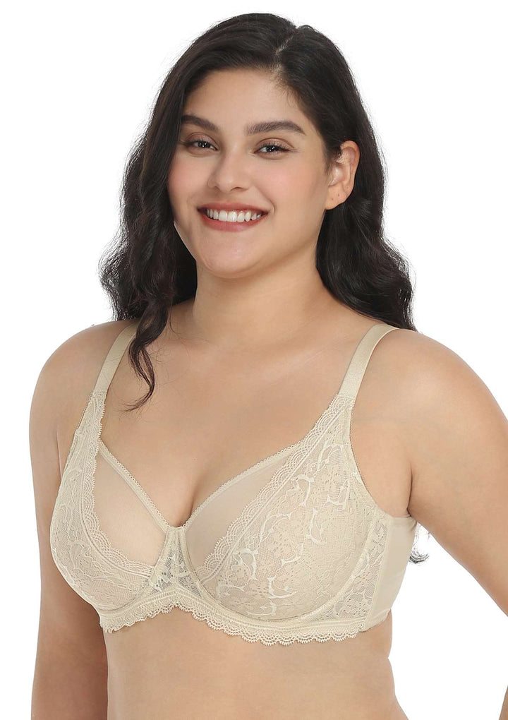 HSIA Anemone Lace Dolphin Unlined Bra