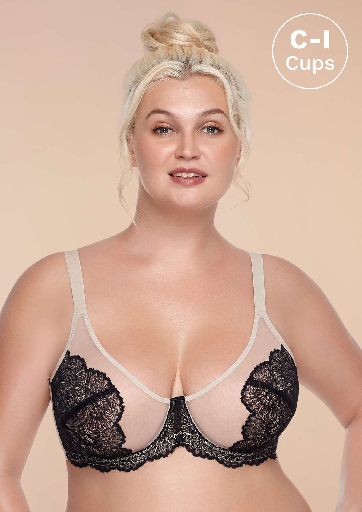 HSIA Blossom Black Unlined Lace Bra - HSIA