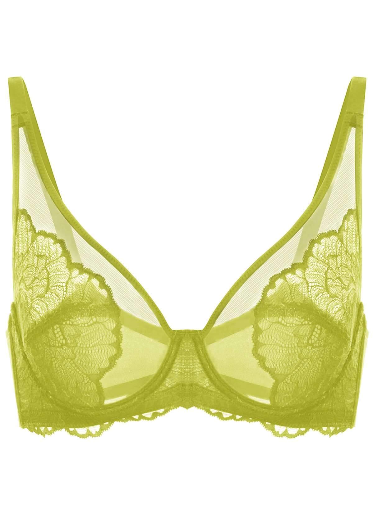 Blossom Unlined Underwire Lace Bra - HSIA