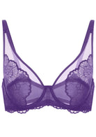 HSIA Blossom Purple Unlined Lace Bra - HSIA