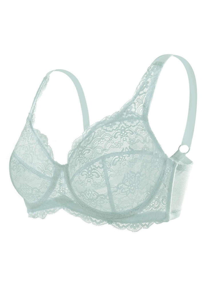 HSIA HSIA Blue All-Over Floral Lace Bra