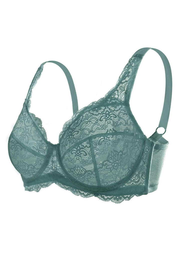 HSIA HSIA Blue All-Over Floral Lace Bra