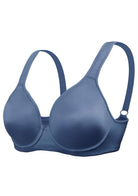 HSIA Blue Unlined Full Coverage Minimizer Bra - HSIA