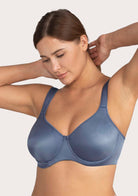 HSIA Blue Unlined Full Coverage Minimizer Bra - HSIA