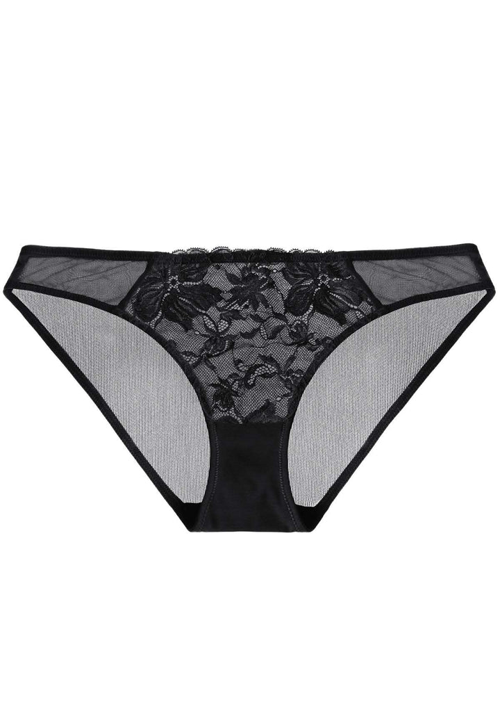 HSIA HSIA Breathable Sexy Lace Bikini Black Underwear