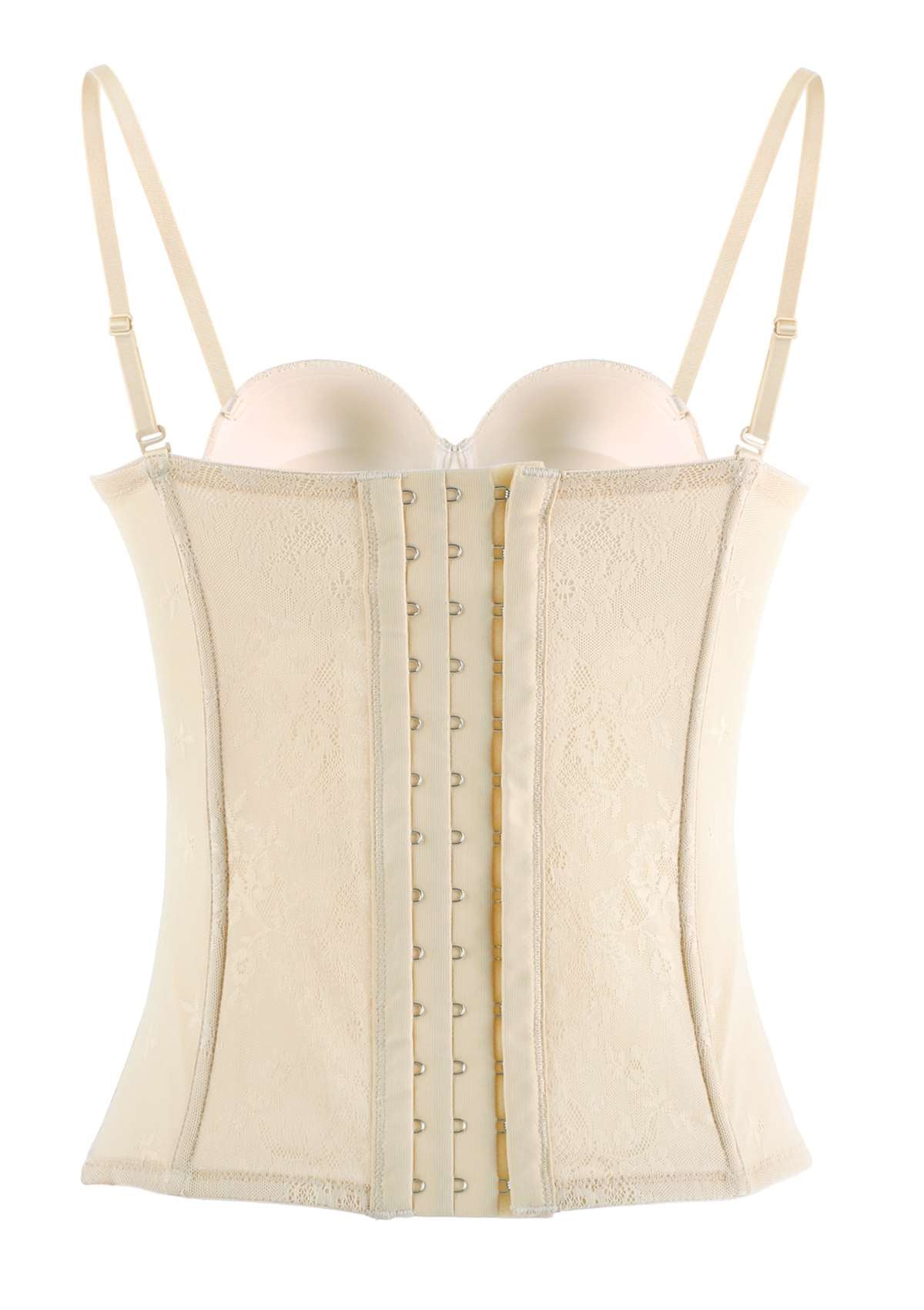 Gracious Overbust Lace Corset Bustier - HSIA