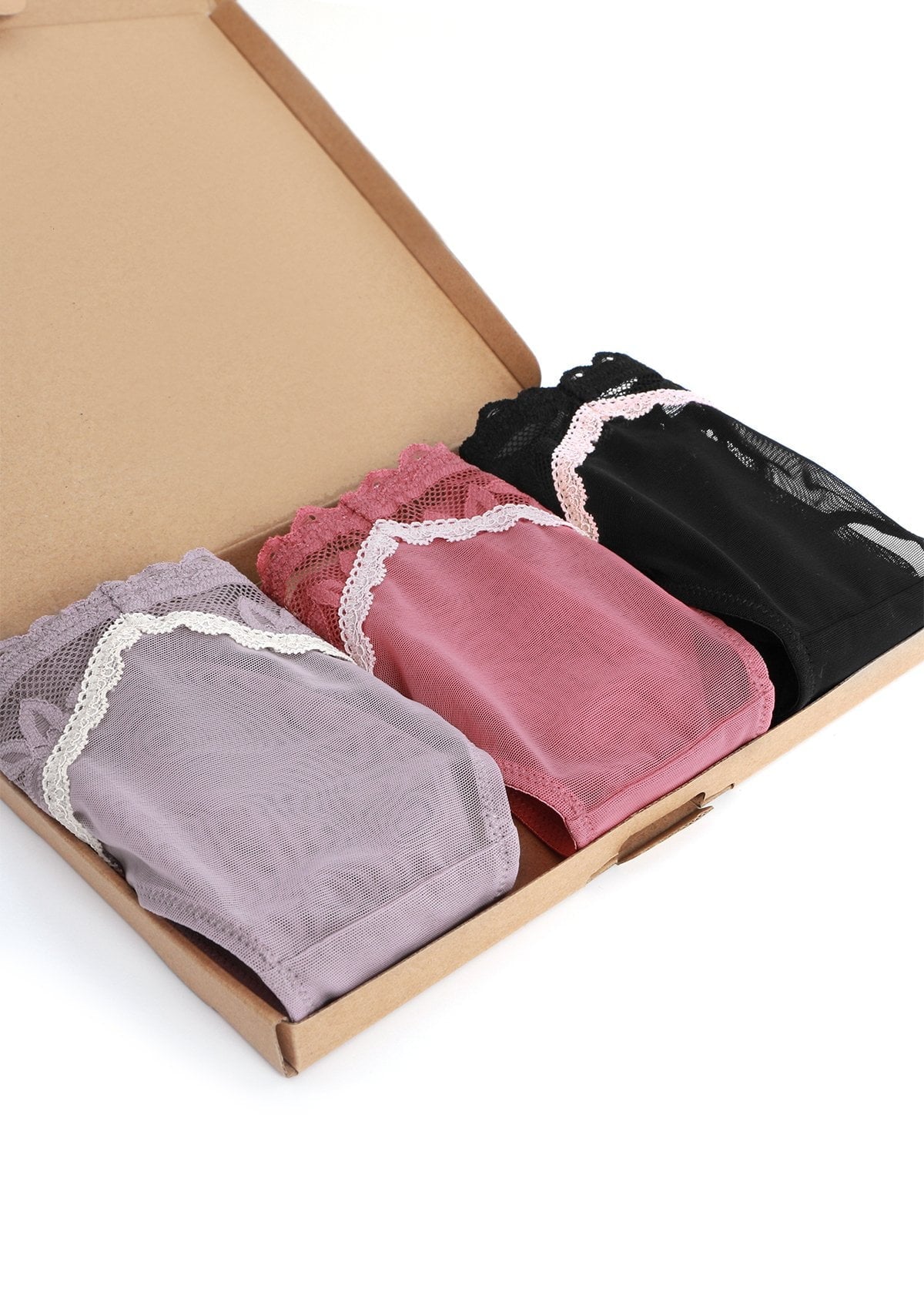 HSIA Contrast Color Bikini Panties 3 Pack - HSIA