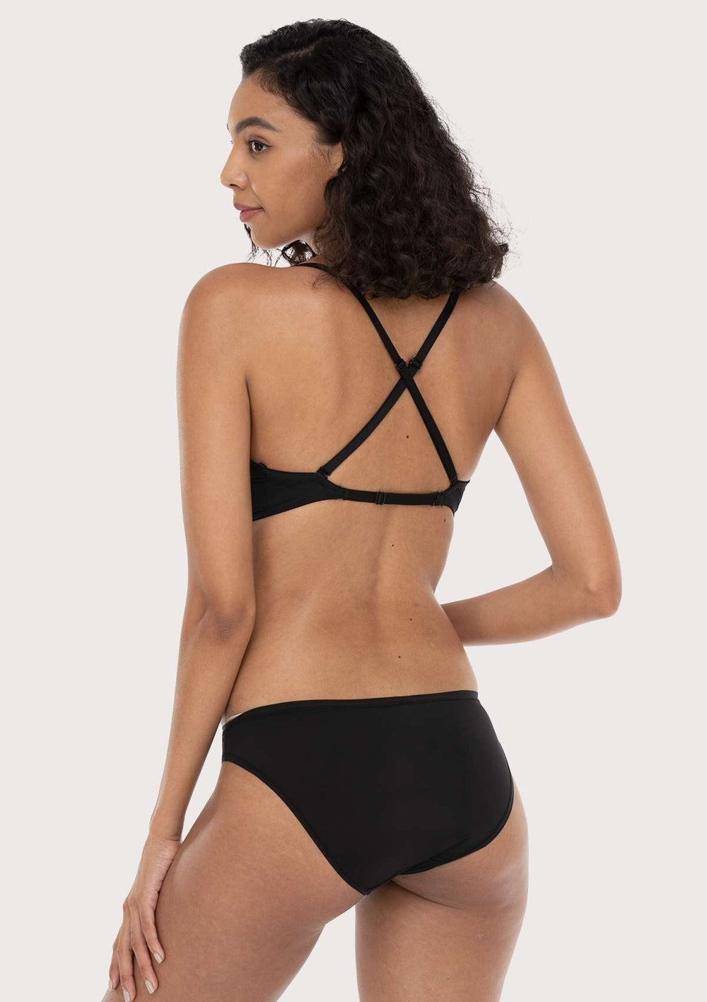  sealsea Low Back Bra Wire Lifting Deep V Plunge Low