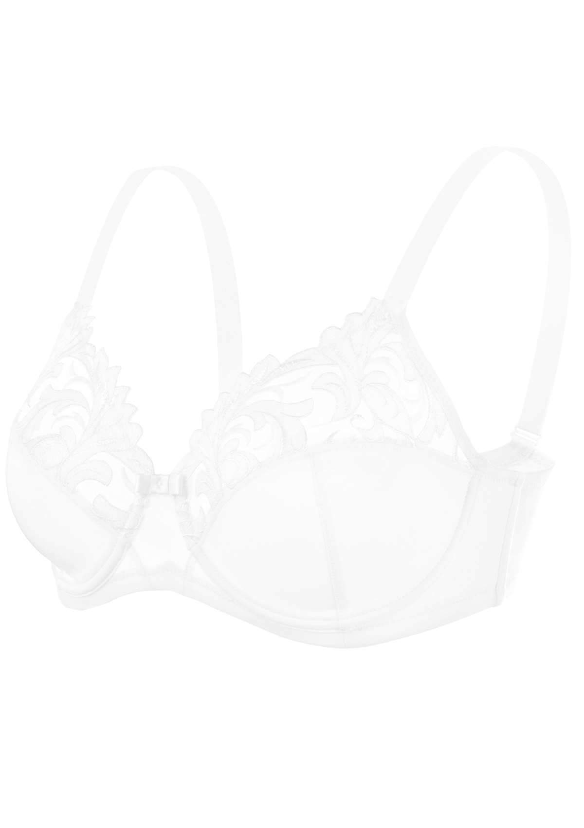 HSIA Gala Embroidered Soft Cup Bra: Full-Coverage Bra for Full Figures