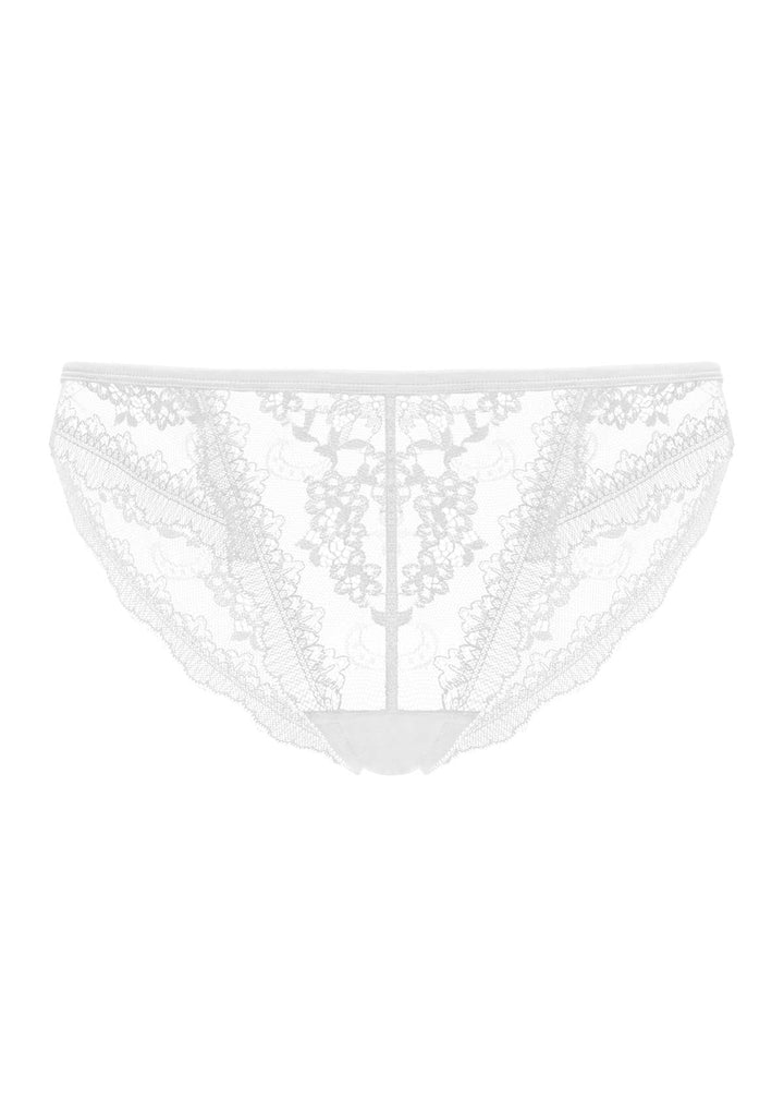 HSIA HSIA Floral Bridal Lace Back White Cheeky Underwear