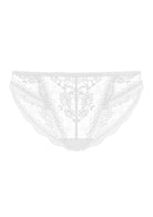 HSIA Floral Bridal Lace Back White Bikini Underwear - HSIA