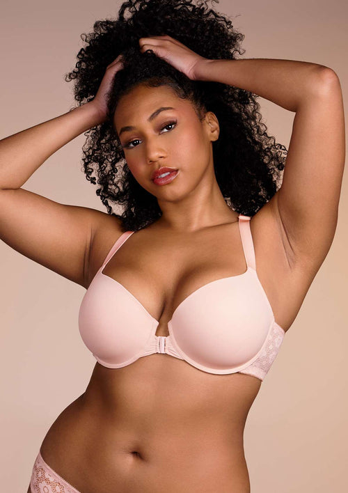 HSIA Minimizer Bra for Women - Plus Size Bra with Underwire Woman's Full  Coverage Lace Bra Unlined Non Padded Bra,Rose Cloud,40D