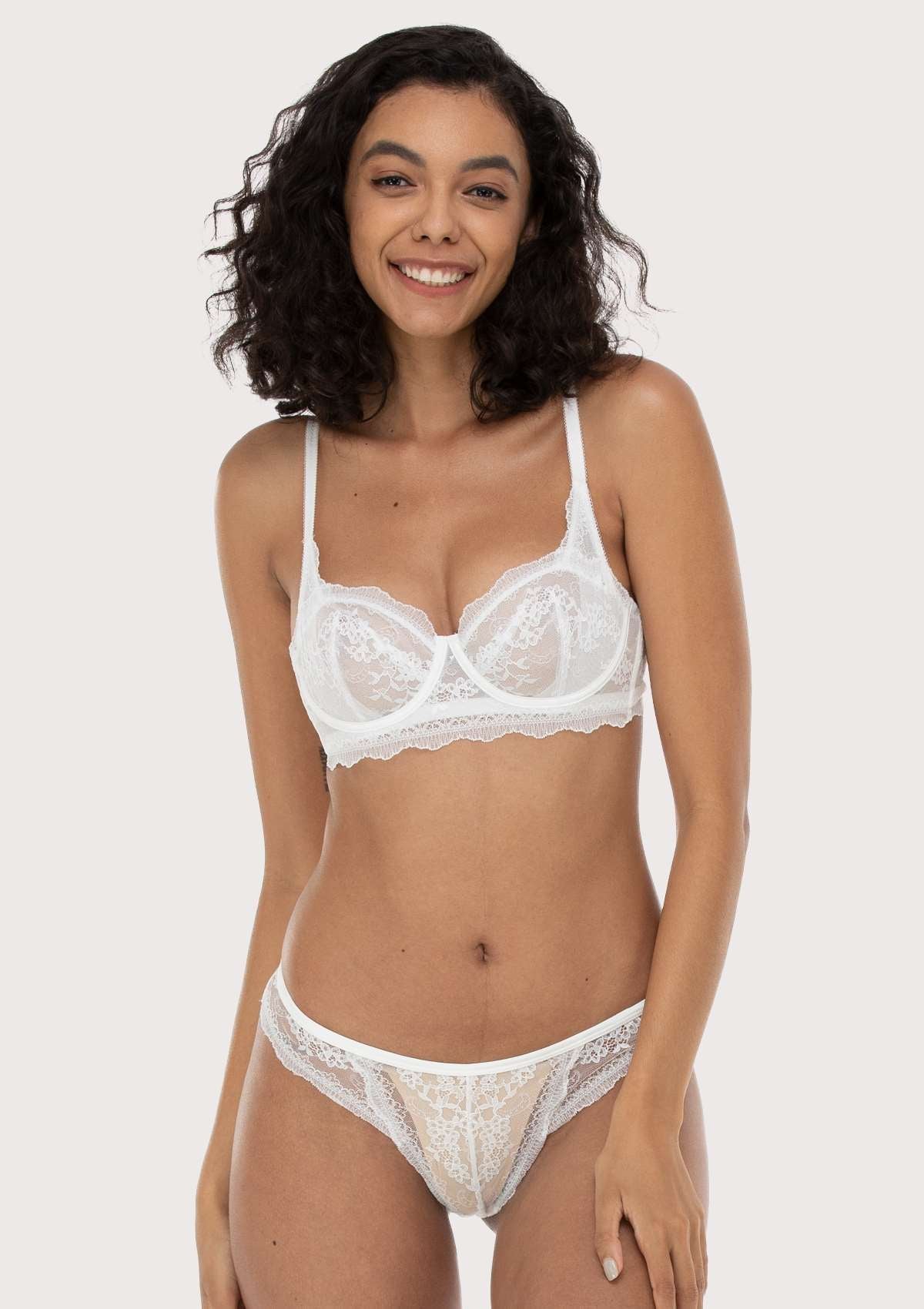 I Do | Petite Floral Lace Unlined Bra - HSIA