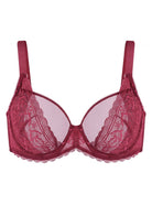 HSIA Lace Dolphin Burgundy Underwire Bra - HSIA
