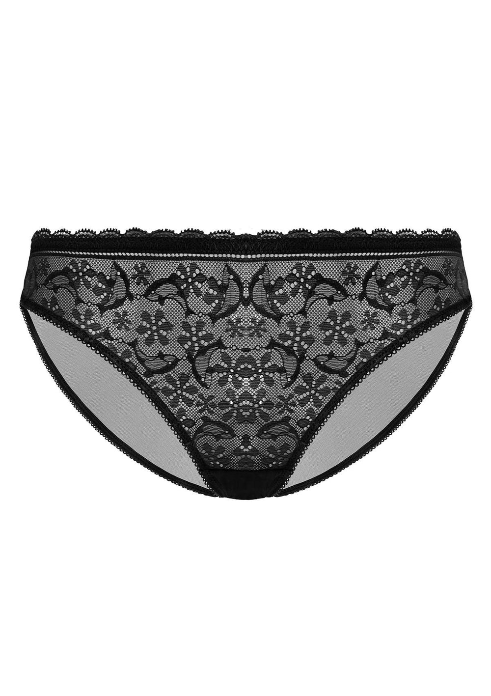 black lace bikini panty