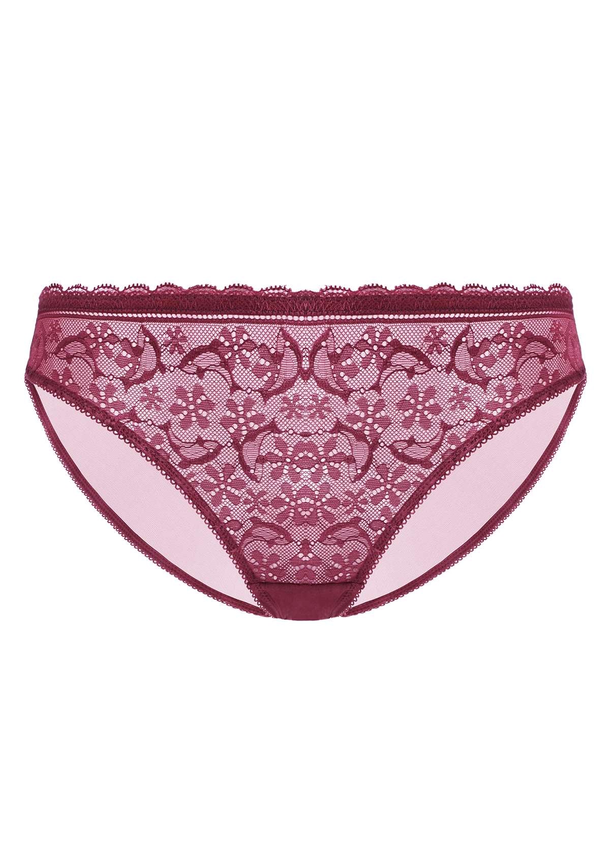HSIA Anemone Lace Dolphin-Patterned Mid-Low Rise Bikini