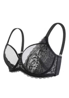 Anemone Unlined Dolphin Lace Underwire Bra - HSIA