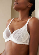 Anemone Unlined Dolphin Lace Underwire Bra - HSIA
