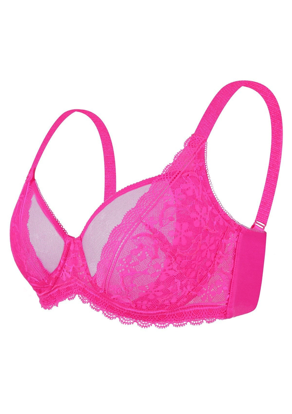 Women's Fishnet Lace Unlined Bra - Auden™ Pink 38B