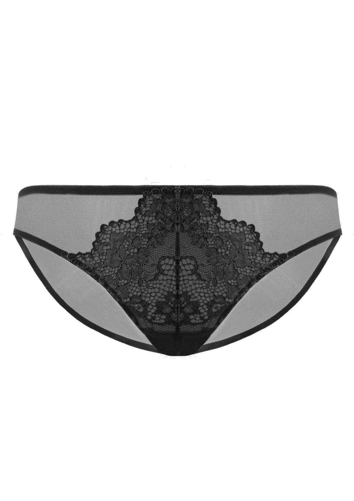 HSIA Floral Lace and Mesh Bikini Panties 3 Pack