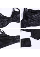 (Cardi B recommends)Enchante Unlined Non-padded Lace Underwire Bra - HSIA