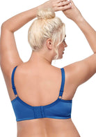 (Cardi B recommends)Enchante Lace Blue Unlined Underwire Bra - HSIA