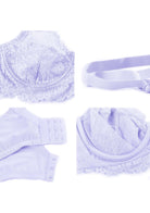 HSIA Purple Sunflower Underwire Lace Bra - HSIA