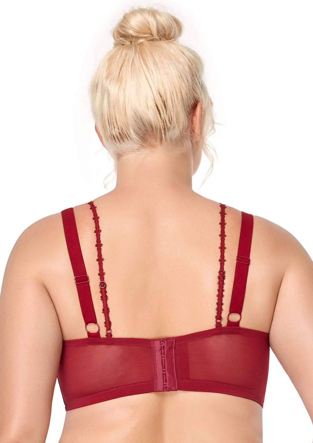 HSIA HSIA Red Double Straps Full Lace Bra