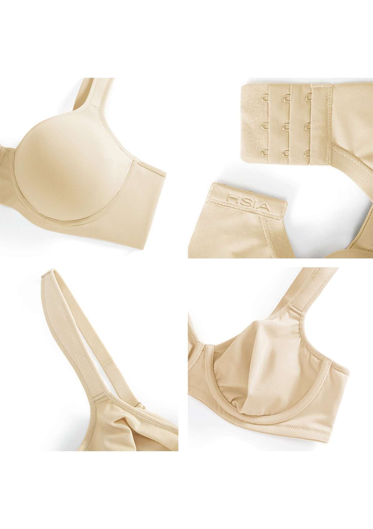 (Cardi B recommends)Joan Ultimate Soft T-shirt Unlined Minimizer Bra - HSIA