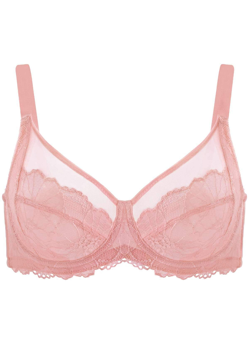 Backless Bra,Lace Minimizer Bras For Women Full Coverage Unlined Underwire  Minimizing Plunge Bra(38.00,Pink)