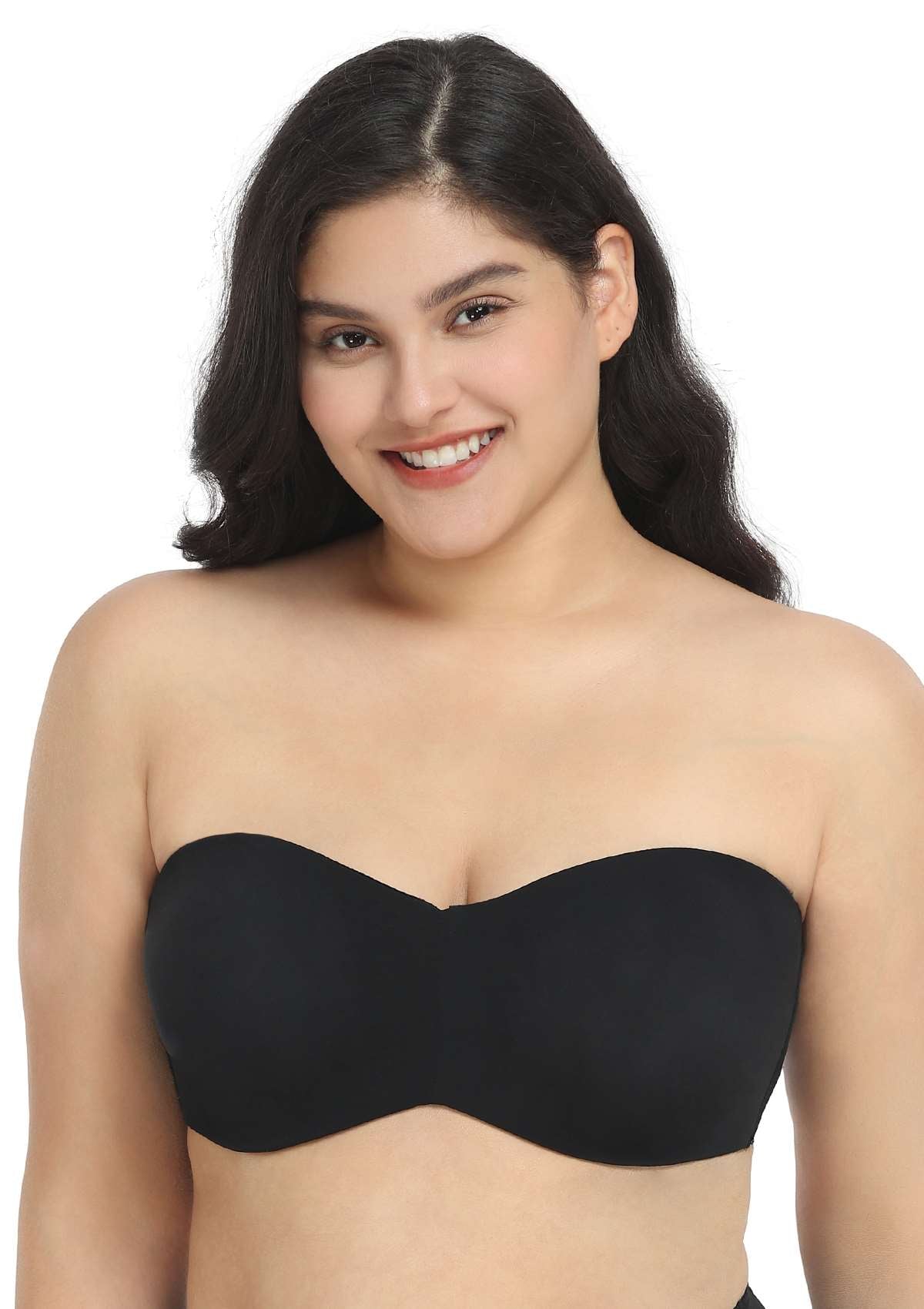 HSIA Shay Multiway Unlined Minimizer Secure Lifted Strapless Bra 34 / C / Black HSIA Shay Multiway Unlined Minimizer Secure Lifted Strapless Bra 34 / C / Black