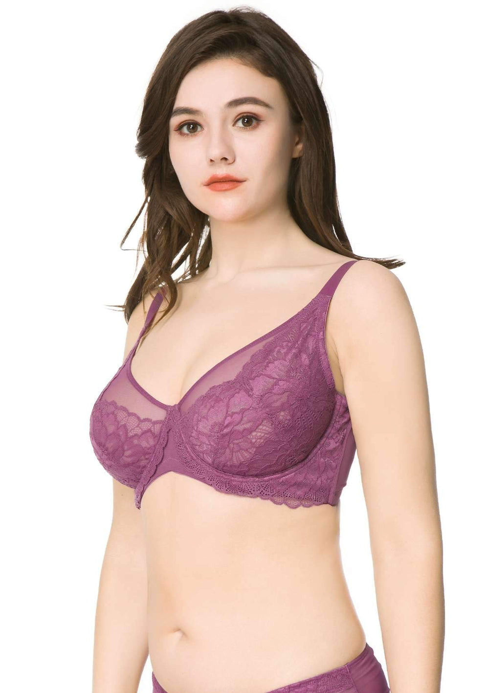 HSIA Paeonia Lace Full Coverage Underwire Non-Padded Uplifting Bra