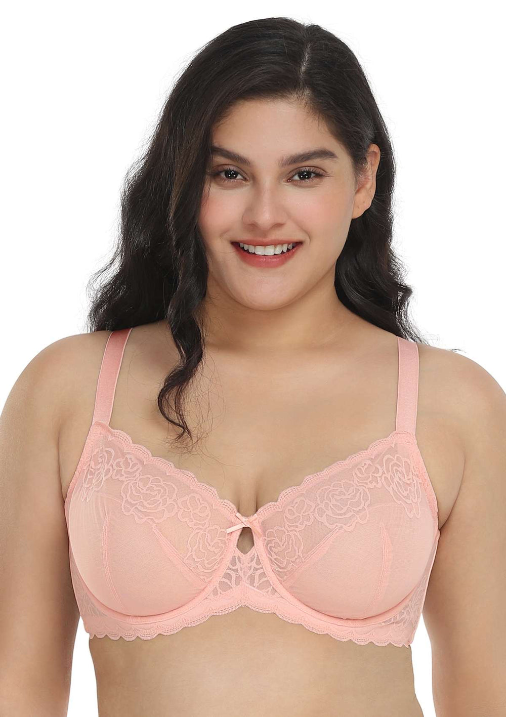 HSIA Rosa Bonica Sheer Lace Mesh Unlined Thin Comfy Woman Bra
