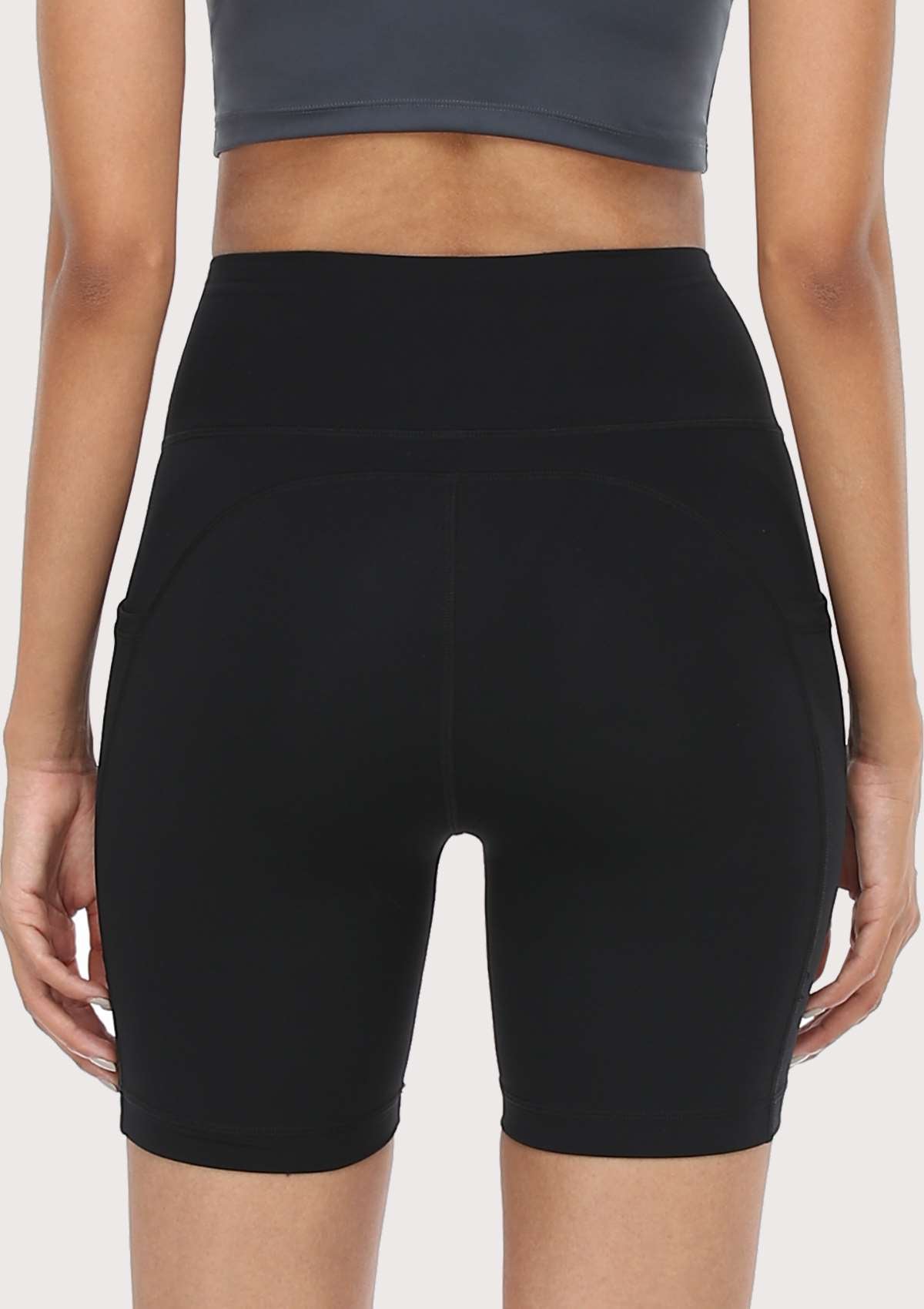 LEAPX Fluent High-Waist Sports Bike Shorts - HSIA