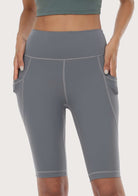LEAPX Fluent High-Waist Sports Bike Shorts - HSIA